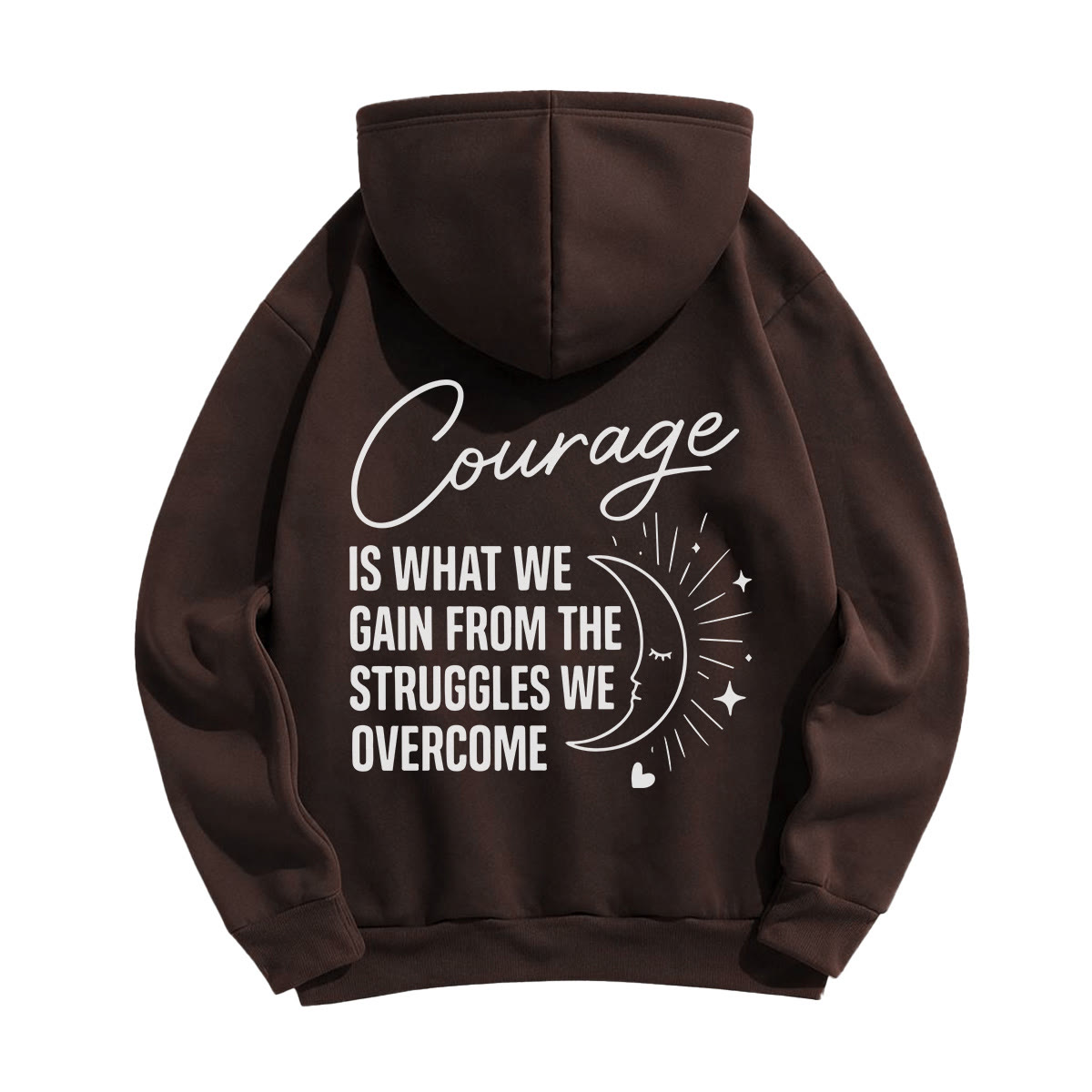 Rubbyoo Unisex-Hoodie „Mut ist, was wir aus den Kämpfen gewinnen“ - image 13