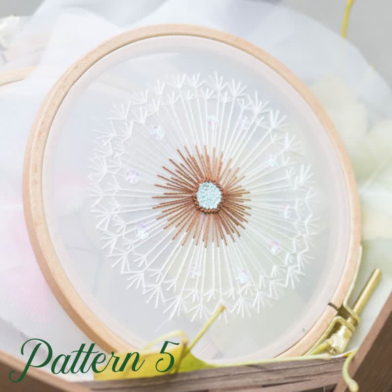 Stickset für Anfänger | Nadelspitze, DIY-Bastelset für Erwachsene - Muster5 - image 6