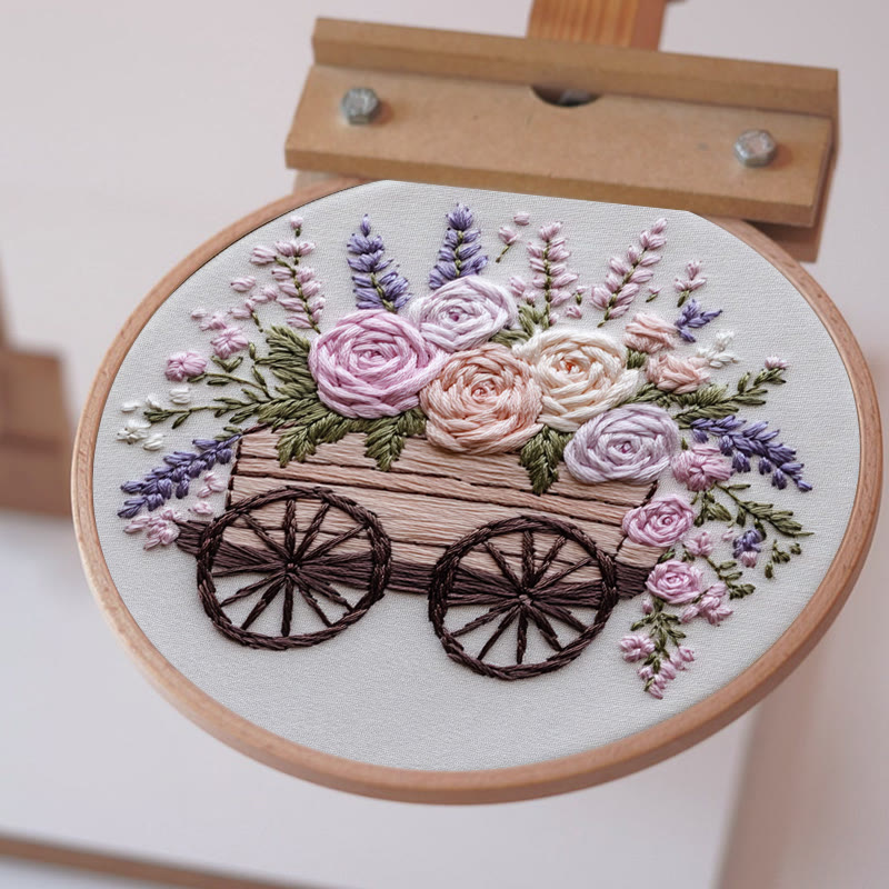 Rubbyoo Stickset - Blumenwagen | DIY Bastelsets Cozy Crafts - image 6