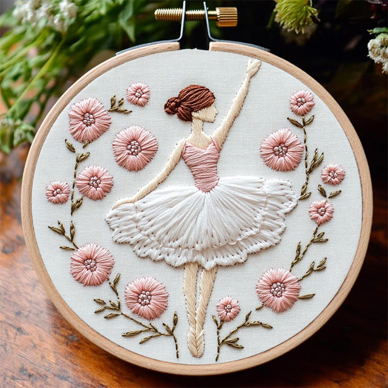 Rubbyoo Stickset - Graceful Blooms | DIY-Set für Frauen, Handstich - image 4