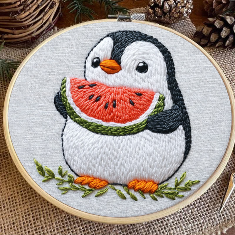 Rubbyoo Stickset - Entzückender Pinguin | Handarbeit für Anfänger - image 4