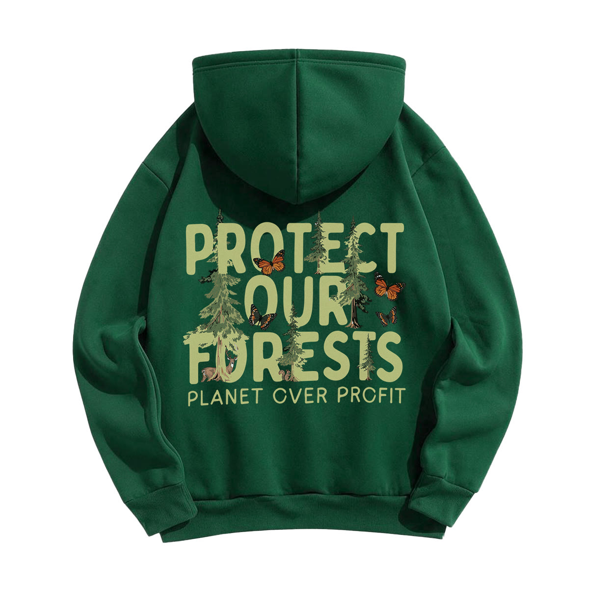 Rubbyoo Unisex-Hoodie „Schütze unsere Wälder“ - image 24