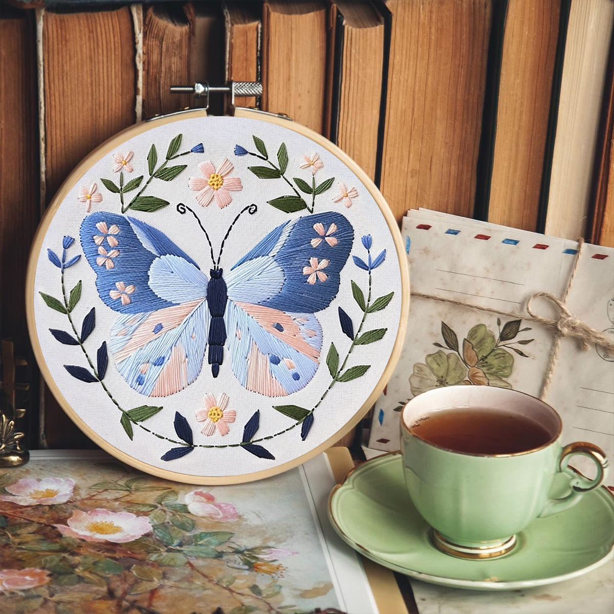 Rubbyoo Stickset – Hellblauer Schmetterling - image 13