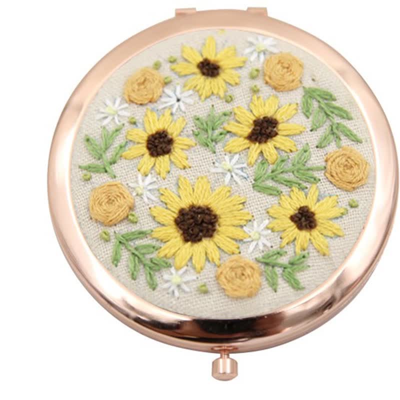 Stickset mit roségoldenen Spiegeln für Anfänger | Geschenke für Brautjungfern | Hübsche personalisierte Geschenke - C - Grünbronze - image 9 - image 10