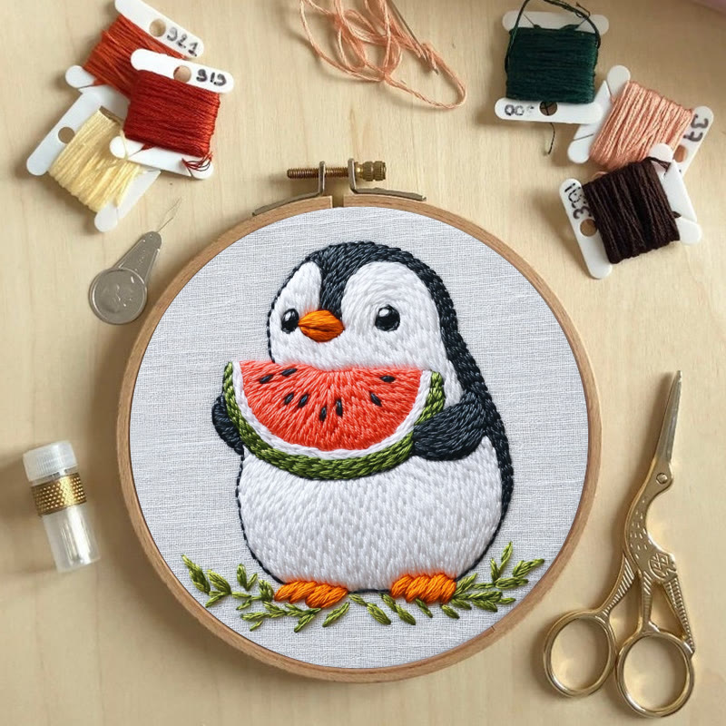 Rubbyoo Stickset - Entzückender Pinguin | Handarbeit für Anfänger - image 7