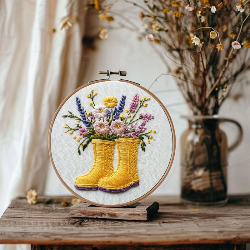 Rubbyoo Stickset - Boots of Bloom | Für Bastelliebhaber DIY Bastelsets - image 3