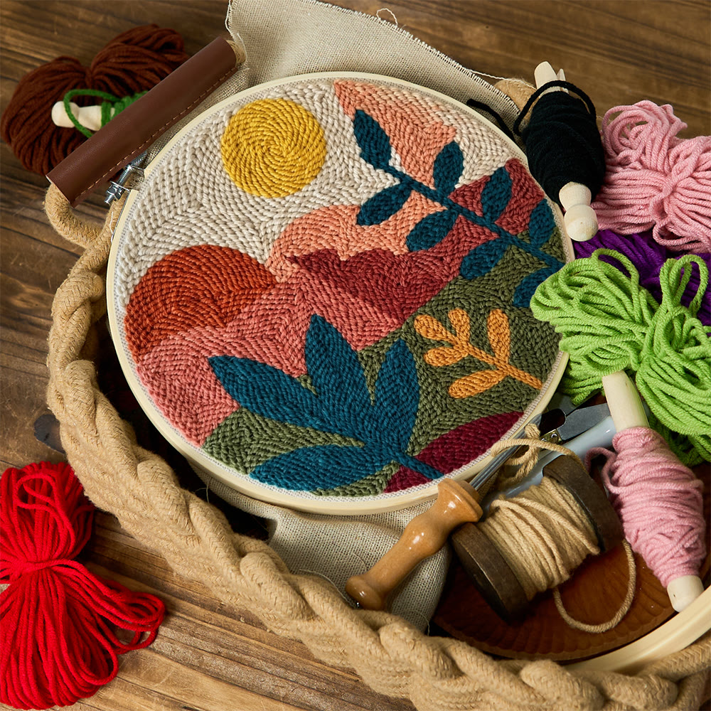 Peaceful Dawn Punch Needle Kit - Unique Handmade Needlepoint | Perfect Wall Decor - image 8