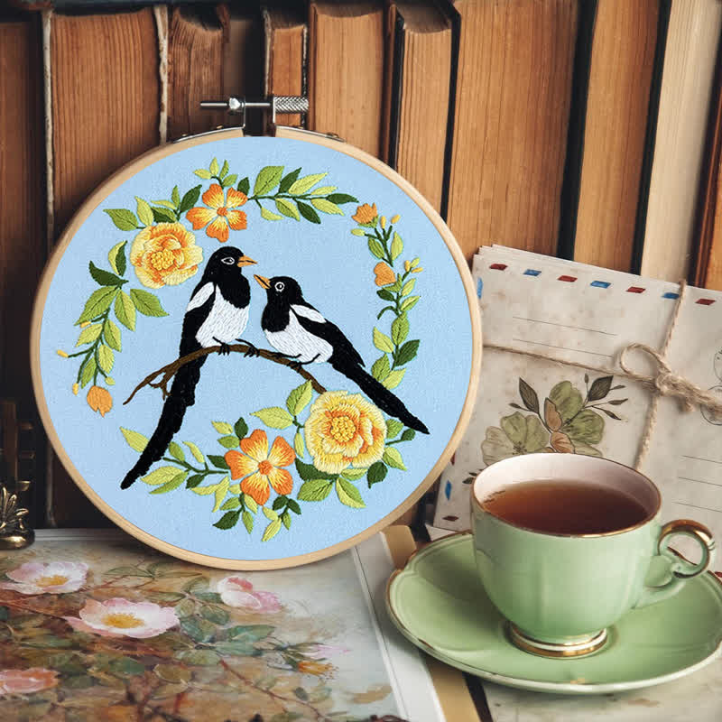 Rubbyoo Stickset - Liebesvögel und Blumen - image 13