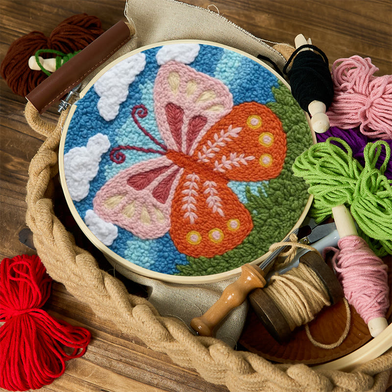 Punch-Needle-Set „Wiesen-Schmetterling“ – Frische Handarbeit | Strahlende Wohnaccessoires - image 11