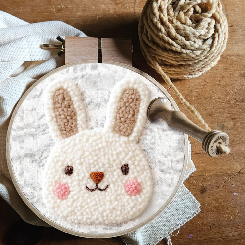 Bastelset „Porträt eines molligen weißen Hasen“ – Kinderfreundliches DIY-Projekt | Osterüberraschung - image 9