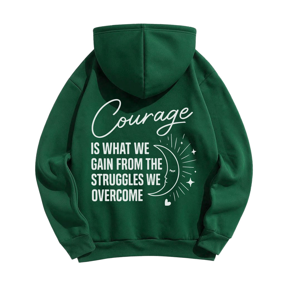 Rubbyoo Unisex-Hoodie „Mut ist, was wir aus den Kämpfen gewinnen“ - image 22