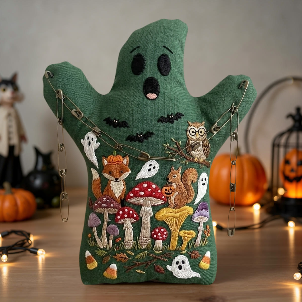 Rubbyoo Geister-Stickset – Halloween-Waldparty | Bezaubernde Wald-Regaldekoration | Rustikales Landschaftsornament - image 4