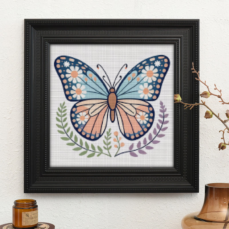 Kreuzstich-Set – Bezaubernder Schmetterling | DIY-Waldtier-Bastelset | Perfektes Geschenk für Insektenliebhaber - image 10
