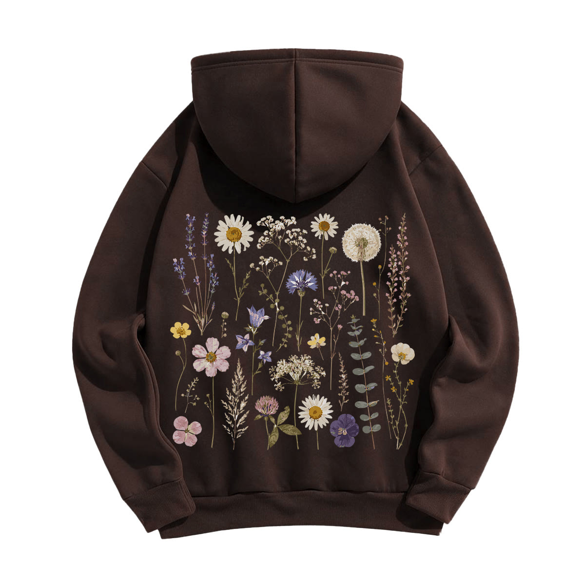 Rubbyoo Rustikaler Unisex-Hoodie mit schönen Blumen - image 6