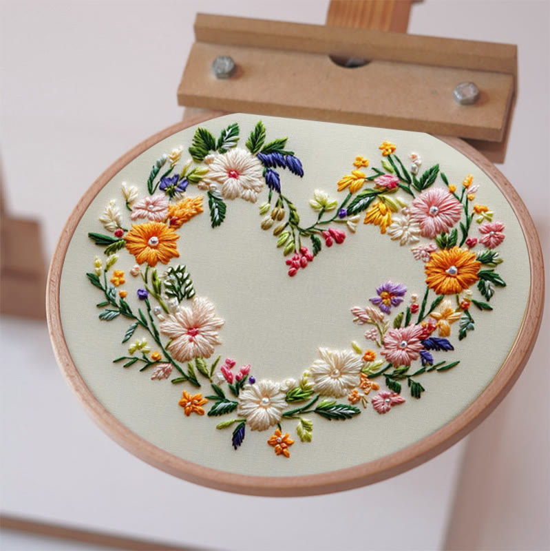 Rubbyoo Stickset – Herzkranz | DIY Handarbeit - image 7