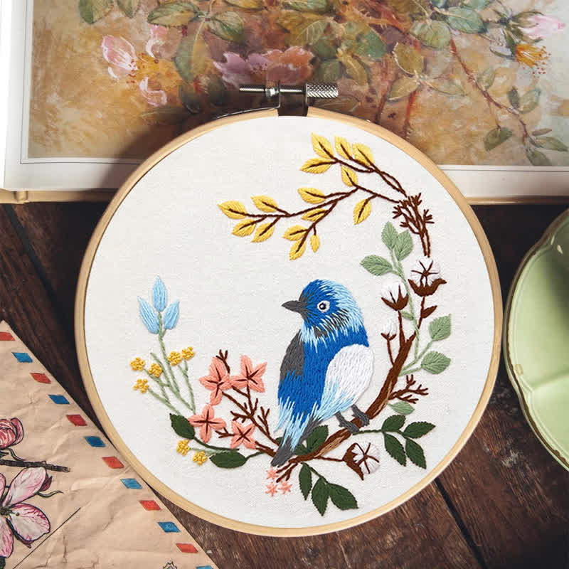 Rubbyoo Stickset – Frühlingsblaue Vögel - image 15