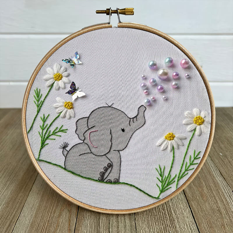 Rubbyoo Perlenstickset – Babyelefant | Tierbastelprojekt zum Selbermachen | Perfekte Dekoration für Ihr Zuhause - image 6