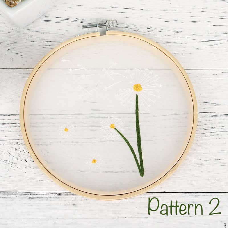 Stickset für Anfänger | Nadelspitze, DIY-Bastelset für Erwachsene - Muster2 - image 3