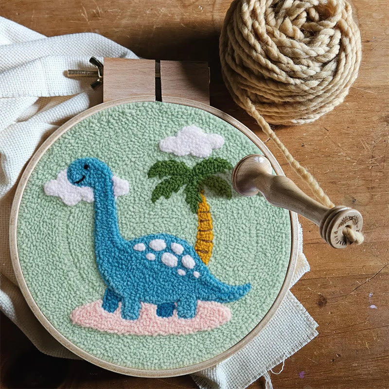 Brachiosaurus Paradise Punch Needle Kit – Bastelset für Einsteiger | Verspieltes Wohnambiente - image 11