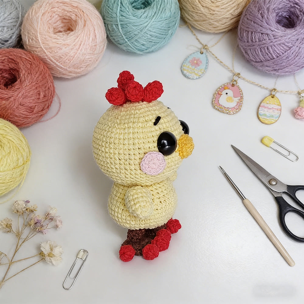 DIY-Häkelset „Freches Küken“ – Handgemachtes Weihnachtsgeschenk | Häkelprojekte für Anfänger - image 4