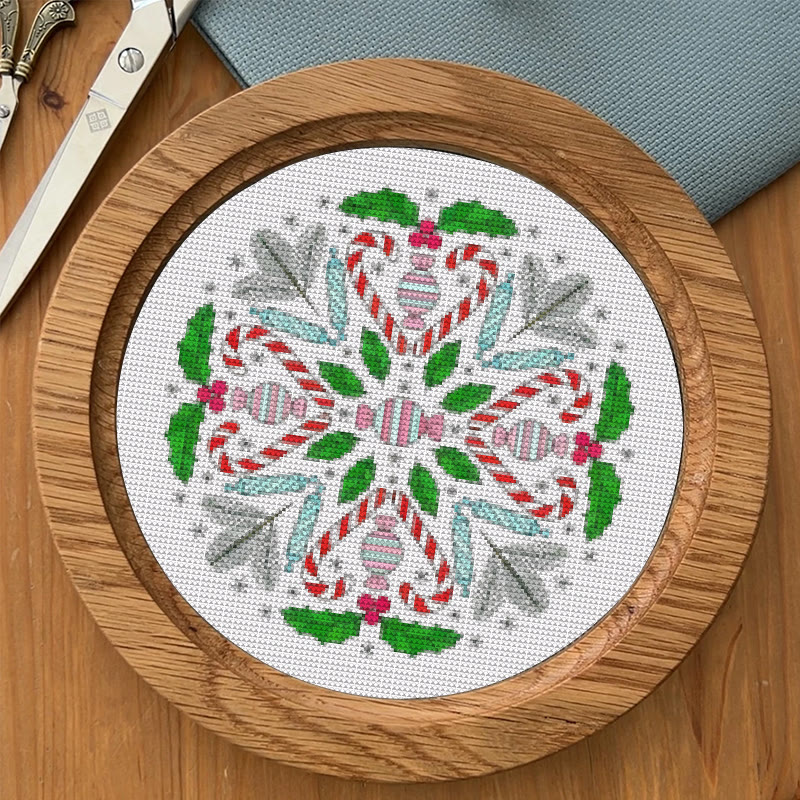 Kreuzstichset - Weihnachtssüßigkeiten | Personalisierte Heimdekoration | Einzigartige Nadelkunst - image 9