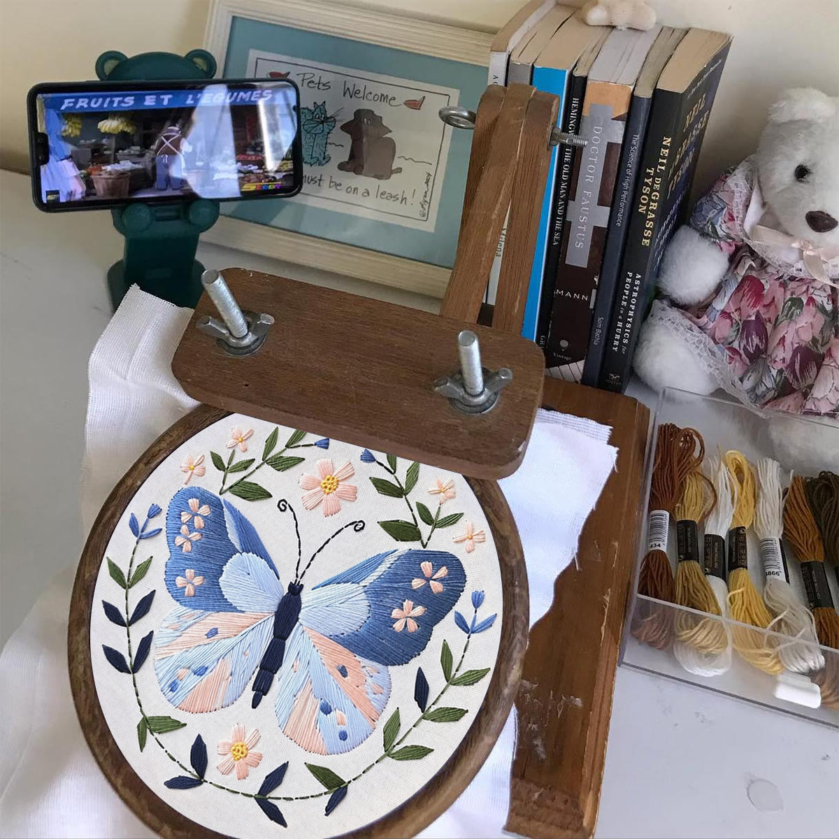 Rubbyoo Stickset – Hellblauer Schmetterling - image 9