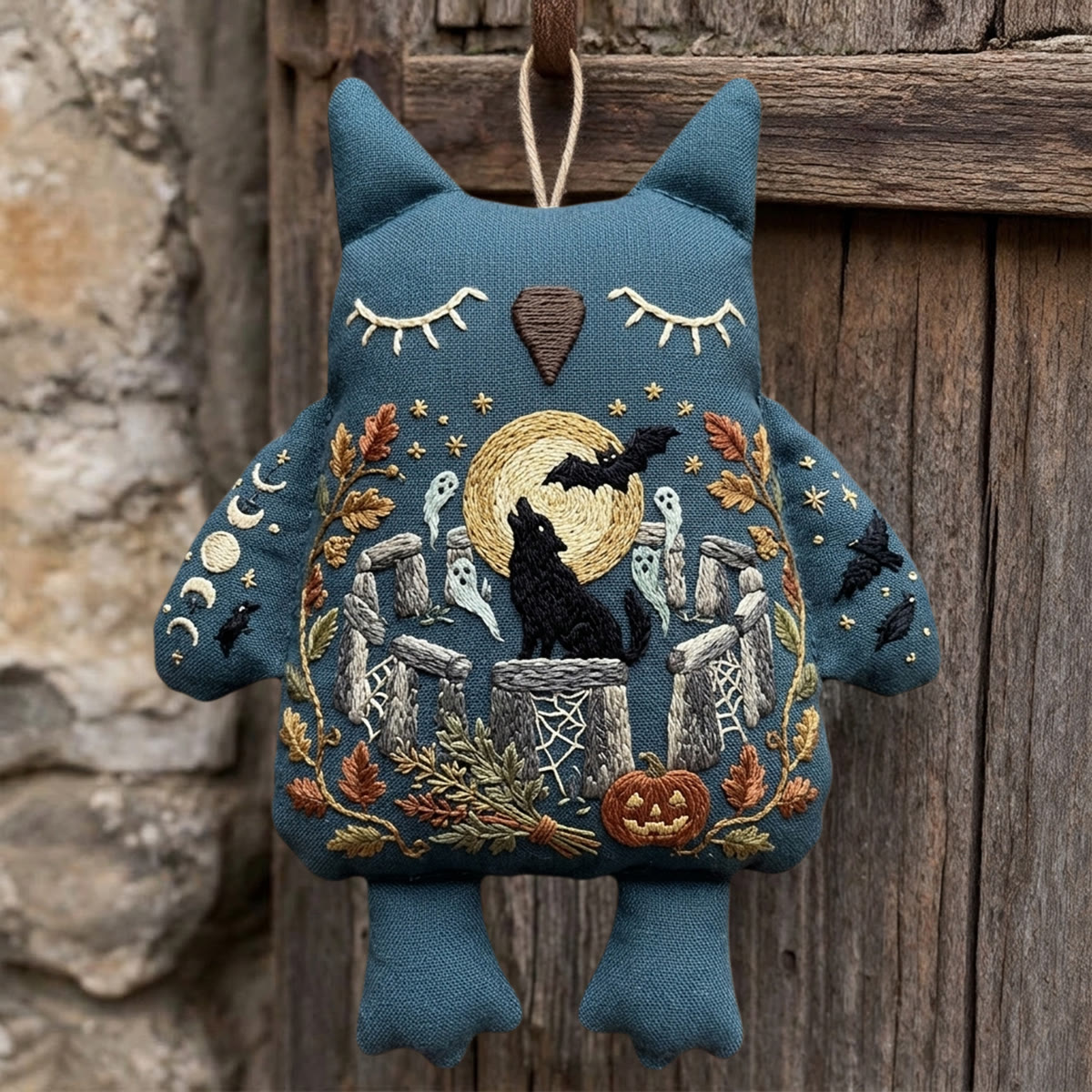 Rubbyoo Eulen-Stickset – Mondlichtwolf | Heulen im Mondlicht | Wunderschöne Halloween-Regaldekoration - image 6