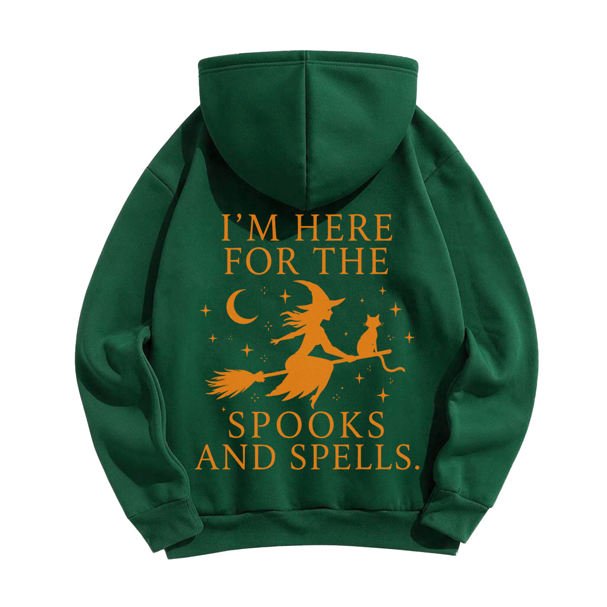 Rubbyoo Ich bin hier für Geister und Zauber – Unisex-Hoodie-Halloween-Outfit - image 21