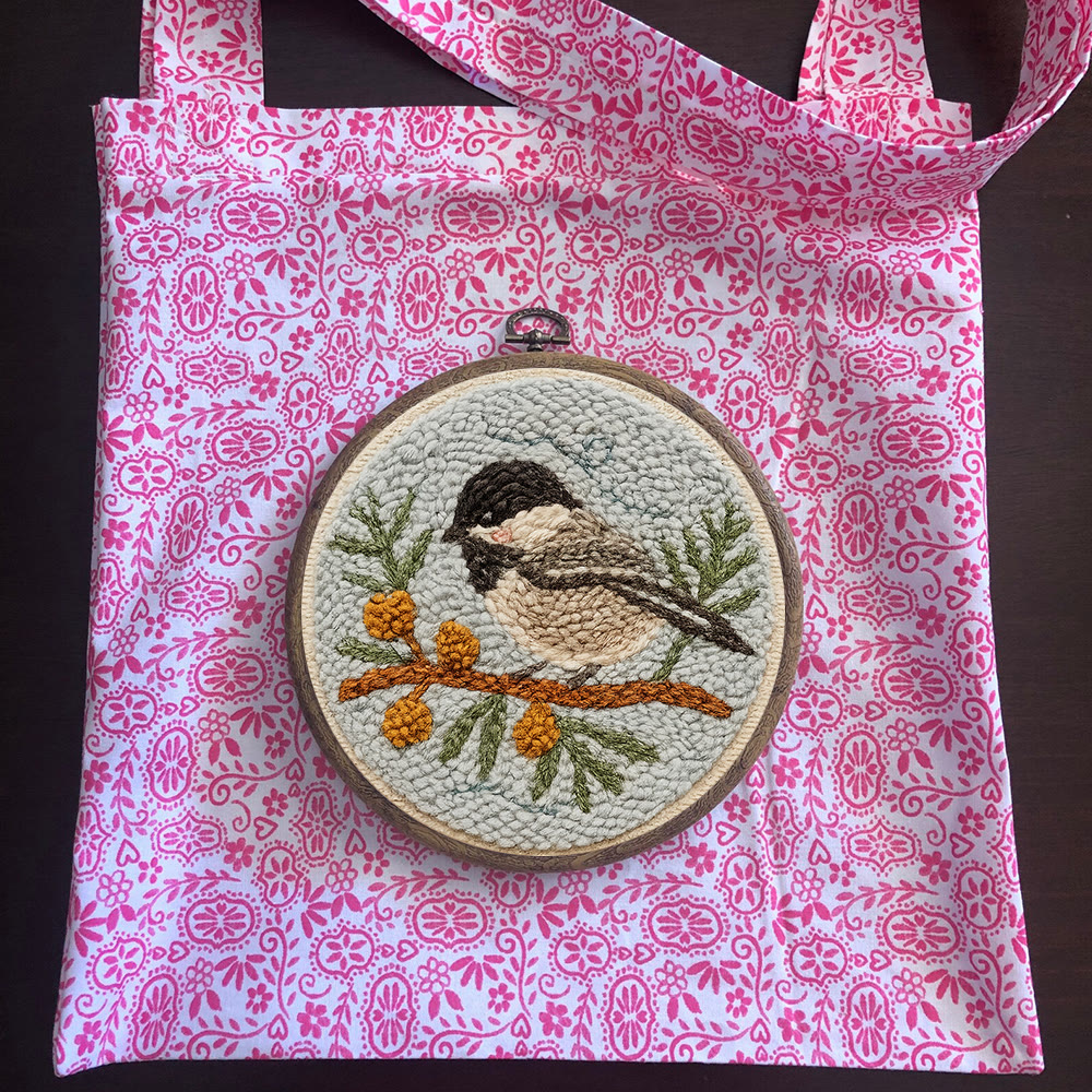 Punch Needle Kit „Vögel auf dem Zweig“ – Niedliches Vogel-Kunstwerk | Perfekte Schreibtischdekoration - image 11
