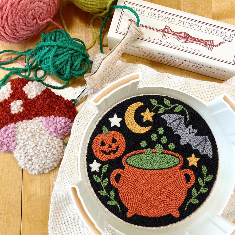 Hexenhaftes Halloween-Punch-Needle-Set – Gruselig-süßes Bastelset | Gruseliger Weihnachtsschmuck - image 10