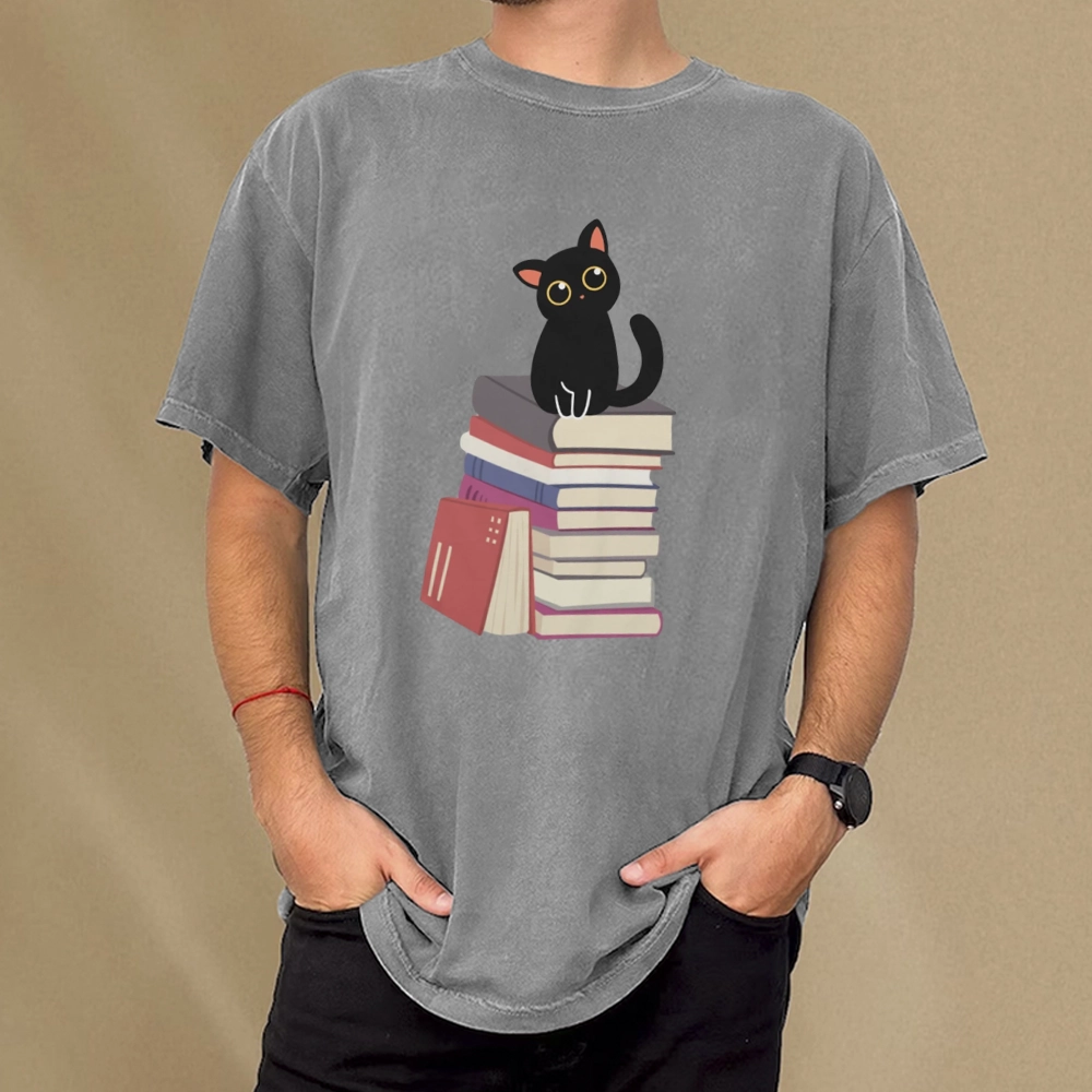 Pagewings It's A Good Day To Read Books Unisex Washed T-shirt