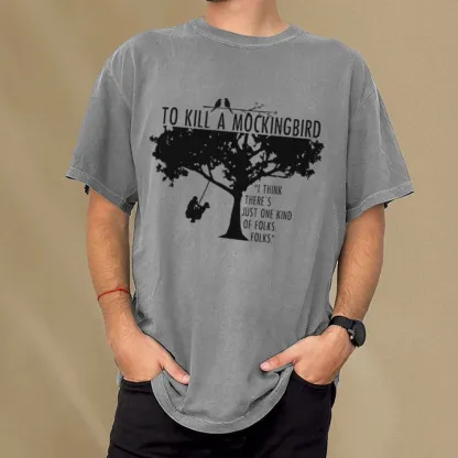 Pagewings To Kill a Mockingbird Unisex Washed T-shirt