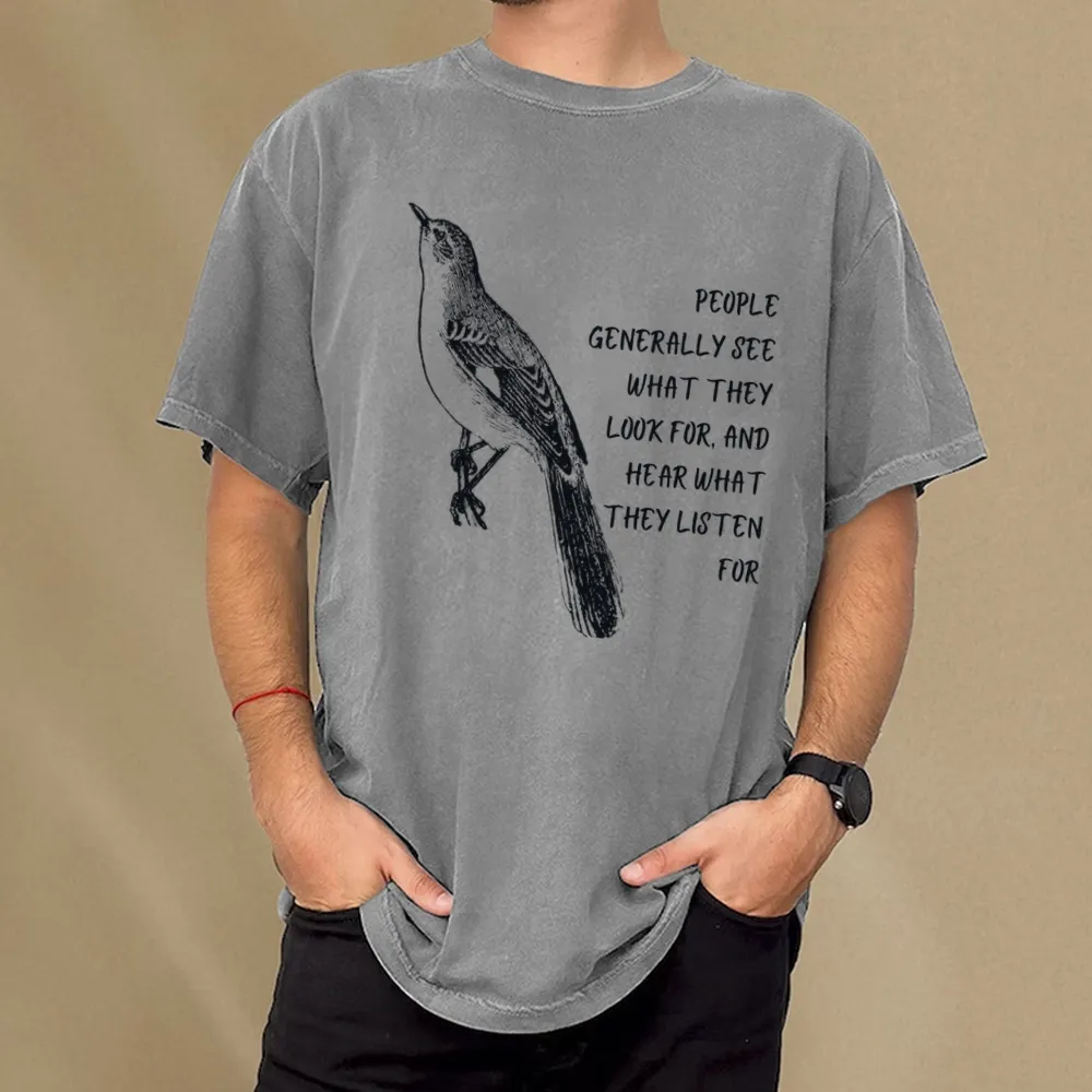 Pagewings To Kill a Mockingbird Unisex Washed T-shirt