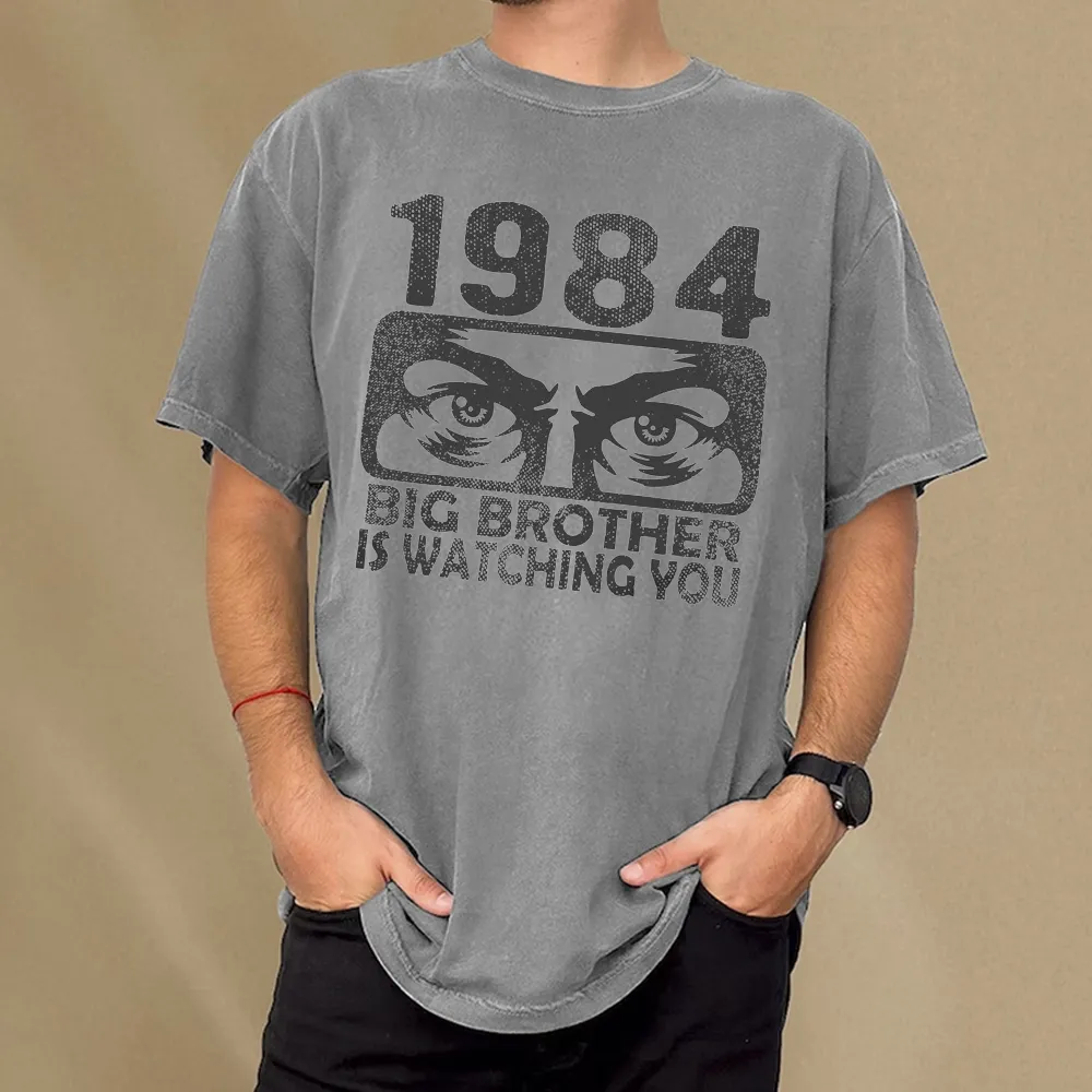 Pagewings Big Brother is Watching You Unisex Washed T-shirt