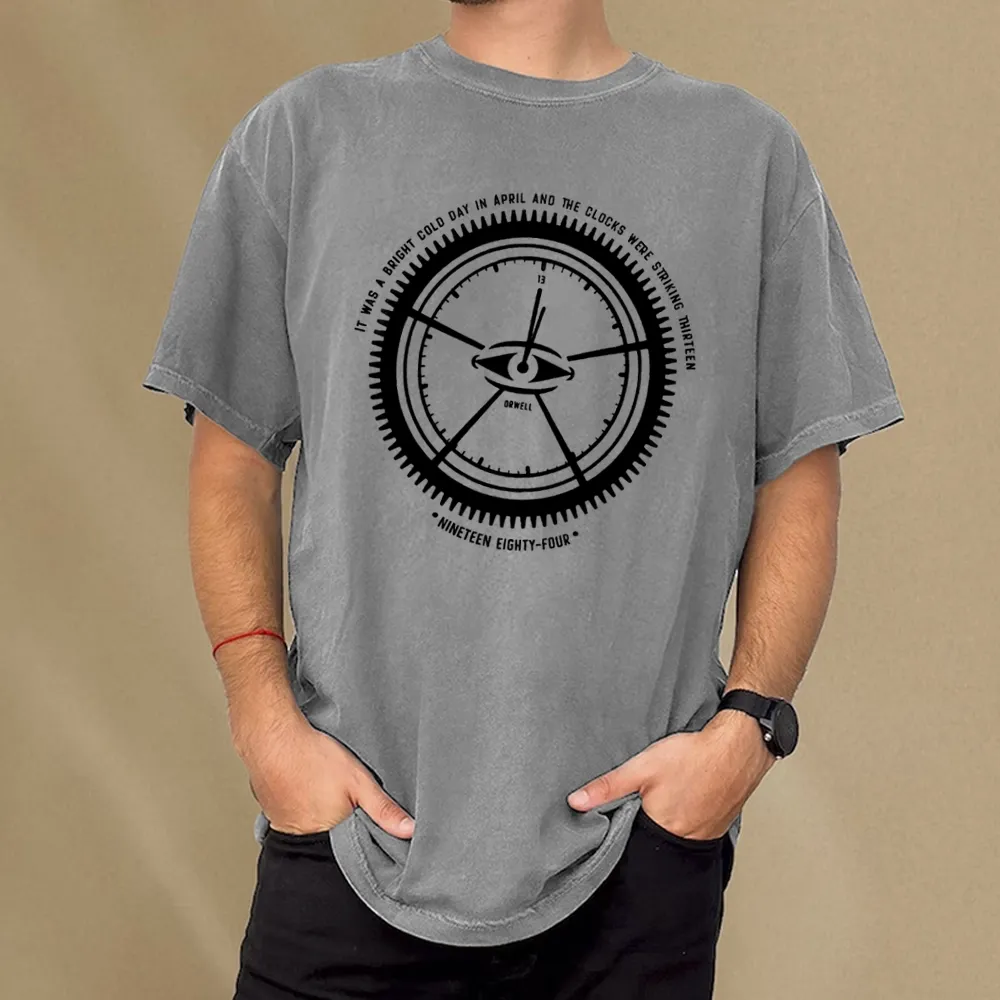 Pagewings Nineteen Eighty-Four Unisex Washed T-shirt