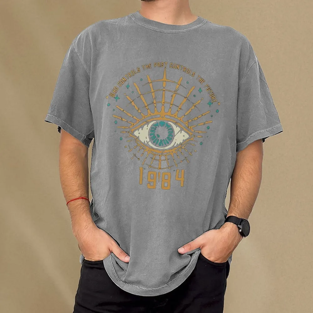 Pagewings George Orwell 1984 Unisex Washed T-shirt