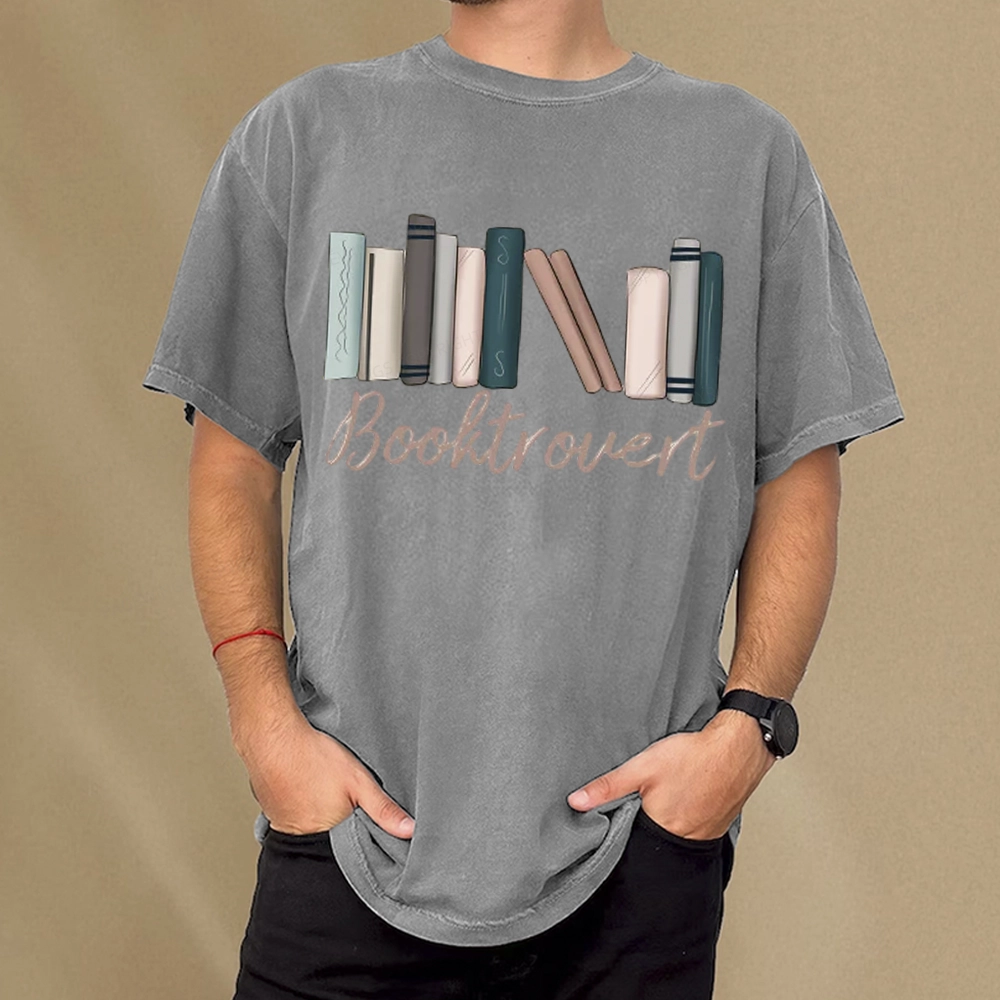 Pagewings Booktrovert Unisex Washed T-shirt