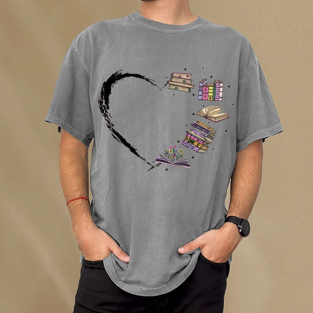 Pagewings Book Lover Unisex Washed T-shirt