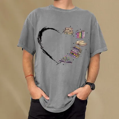 Pagewings Book Lover Unisex Washed T-shirt