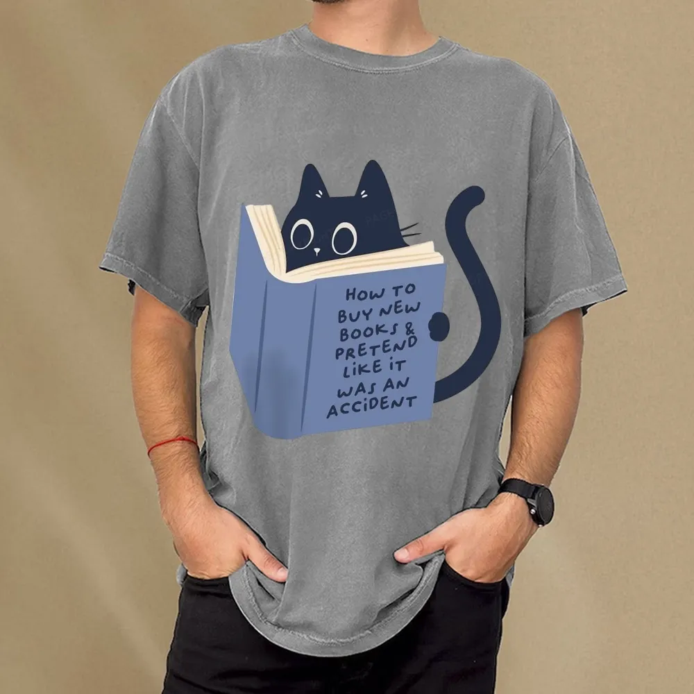Pagewings How To Buy New Books Unisex Washed T-shirt