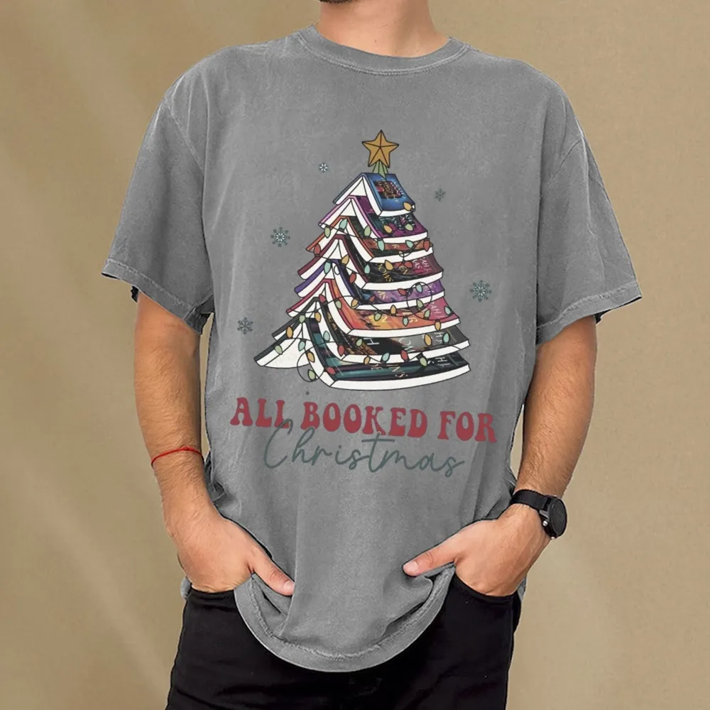 Pagewings Throne of Glass Christmas Unisex Washed T-shirt