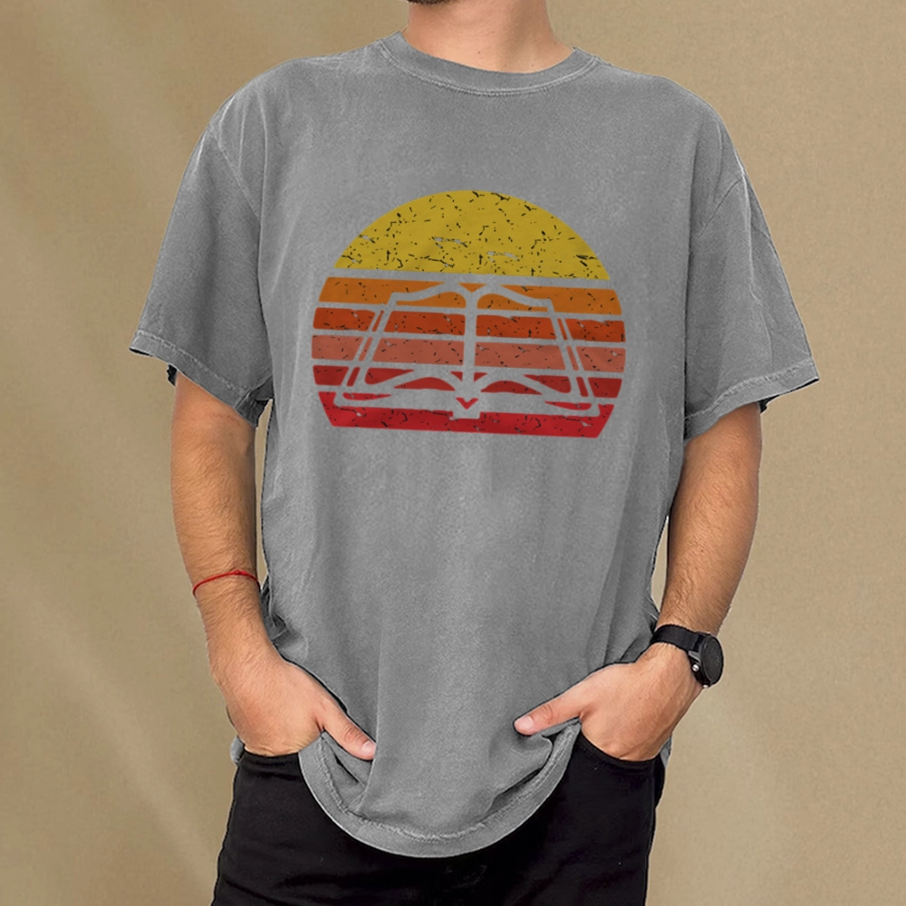 Pagewings Vintage Book Reading Lover Unisex Washed T-shirt