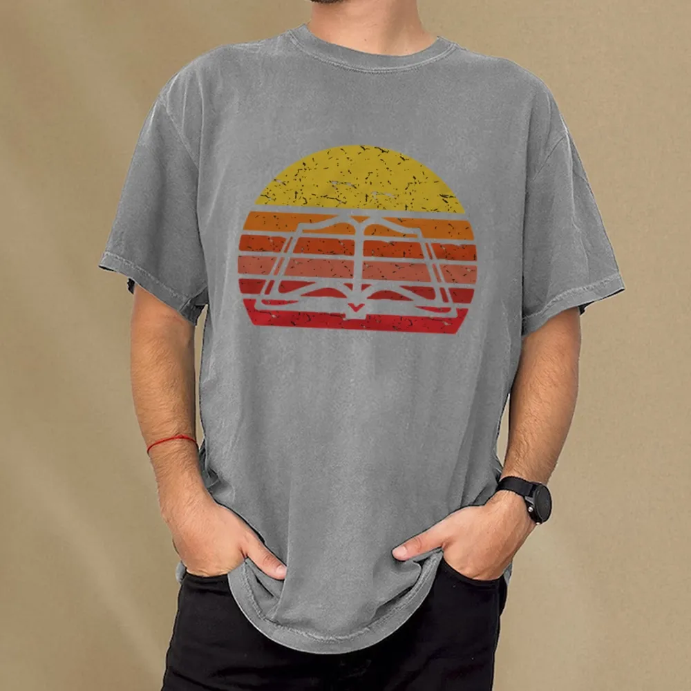 Pagewings Vintage Book Reading Lover Unisex Washed T-shirt