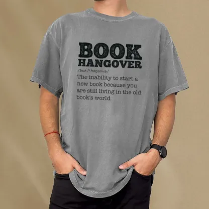 Pagewings Book Hangover Unisex Washed T-shirt