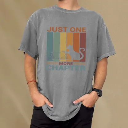 Pagewings Just One More Chapter Book Unisex Washed T-shirt