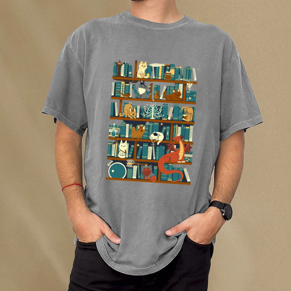 Pagewings Library of the Ring Unisex Washed T-shirt