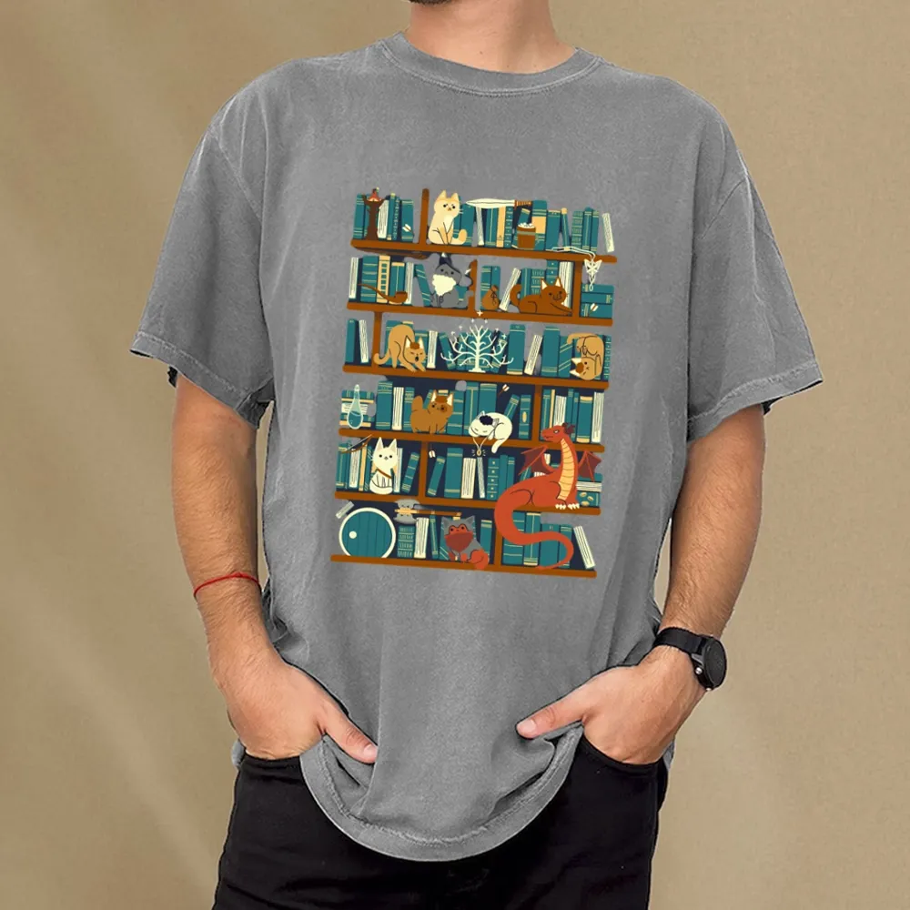 Pagewings Library of the Ring Unisex Washed T-shirt