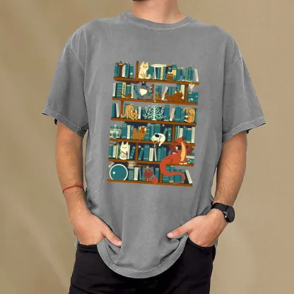 Pagewings Library of the Ring Unisex Washed T-shirt