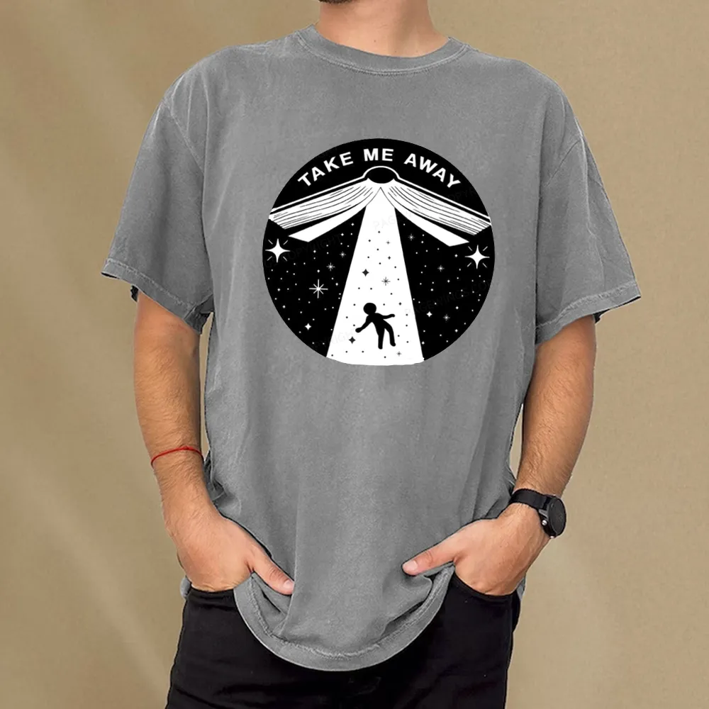 Pagewings Take Me Away Unisex Washed T-shirt