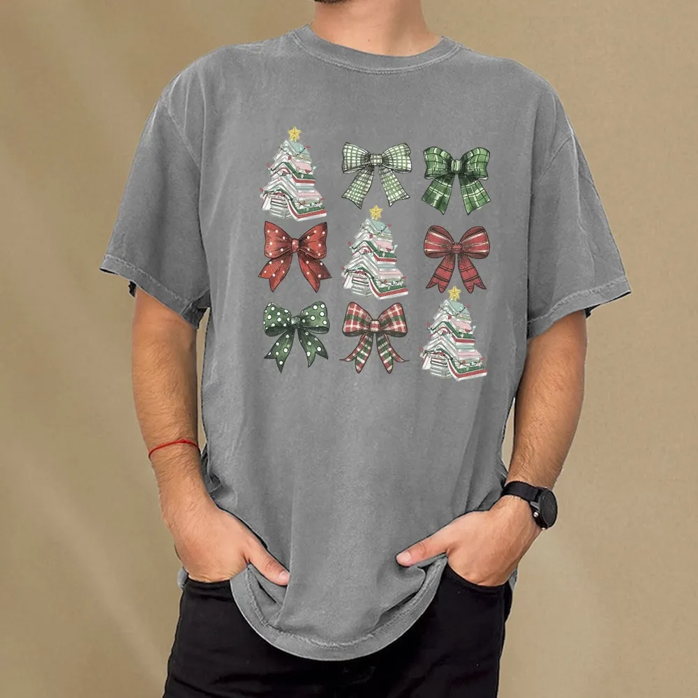 Pagewings Booked for Christmas Unisex Washed T-shirt